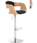 CLP Barhocker Kingston Stoff natura/schwarz