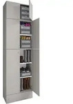 VCM LonaXXL Schuhschrank 6 T&uuml;ren 1 Schublade grau.