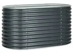 Blumfeldt High Grow Hochbeet 160 x 80 x 80 cm Stahl-Wellblech einfacher Aufbau