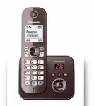 Panasonic KX-TG6821GA Telefon DECT-Telefon Anrufer-Identifikation Braun