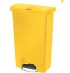 Rubbermaid Tretabfalleimer Slim Jim 1883575 Kunststoff 50l gelb