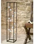 DanDiBo Lichts&auml;ule Teelichthalter 100 cm Teelicht St&auml;nder f&uuml;r 12 Teelichter