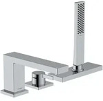 hansgrohe Tecturis E 3-Loch Einhebel-Wannenrandmischer mit sBox, Chrom