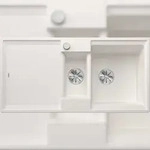 BLANCO GmbH + Co KG BLANCO ADIRA 6 S Einbausp&uuml;le SILGRANIT wei&szlig; ab 60 cm Excenter
