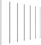 vidaXL 6-tlg. Paravent Wei&szlig; 300x220 cm Stoff