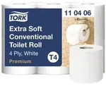 7x TORK 110406 Toilettenpapier T4 Premium Extra Soft 4-lagig 6 Rollen