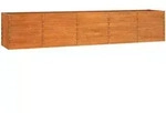 vidaXL Hochbeet Rostig 400x80x77 cm Cortenstahl