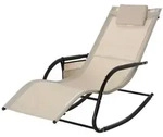 Outsunny - Schaukelstuhl - 150Lx62Wx88Hcm - Beige