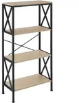 tectake Regal Barry 61,5x31,5x133,5cm Industrial Holz Hell, Eiche Sonoma