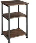 tectake Beistelltisch Memphis 34x30x59cm Industrial Holz Dunkel, Rustikal
