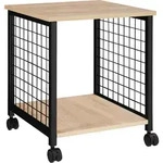 tectake Beistelltisch Gary 40x40x48cm Industrial Holz Hell, Eiche Sonoma