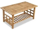 vidaXL Couchtisch Bambus 90x50x45 cm