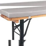 TexDeko Bierbankauflage gepolstert 220x25x4cm XL f&uuml;r Bierzeltgarnitur Bankauflage