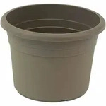 Siena Garden Topf CILINDRO &Oslash; 20 x 14,1 cm, taupe Rundes Kunststoffgef&auml;&szlig; mit