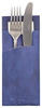 PAPSTAR 520 Bestecktaschen 20 cm x 8,5 cm blau inkl. weißer Serviette 33 x 33 cm