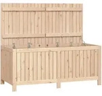 vidaXL Gartentruhe 147x68x64 cm Massivholz Kiefer