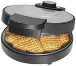 Clatronic WA 3492 Waffeleisen Antihaftbeschichtung Schwarz, Edelstahl 261681