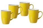 Ritzenhoff & Breker DOPPIO Kaffeebecher 320 ml Gelb 4er Set