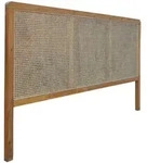 SIT M&ouml;bel Bett-Kopfteil | aus Teak und Rattan-Geflecht | natur | B 200 x T 4 x...