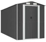 vidaXL Ger&auml;teschuppen Anthrazit 192x440x223 cm Verzinkter Stahl