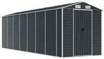 vidaXL Ger&auml;tehaus Anthrazit 191x640x198 cm Verzinkter Stahl