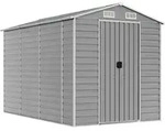 vidaXL Gartenhaus Hellgrau 191 x 300 x 198 cm Verzinkter Stahl