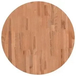 vidaXL Tischplatte &Oslash;70x1,5 cm Rund Massivholz Buche