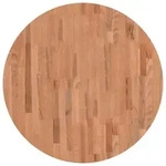 vidaXL Tischplatte &Oslash;80x1,5 cm Rund Massivholz Buche