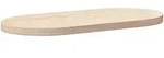 vidaXL Tischplatte 70x35x2,5 cm Massivholz Kiefer Oval