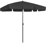 vidaXL Strandschirm Schwarz 200x125 cm