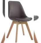 CLP Esszimmerstuhl Manado Kunstleder braun/natura