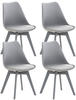CLP 4er Set Stuhl Linares Kunststoff grau/grau