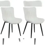 CLP 2er Set St&uuml;hle Largo wei&szlig;/Kunstleder