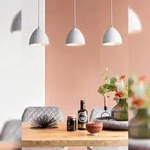 SalesFever H&auml;ngelampe | 3-flammig | Lampenschirm Beton | Aufh&auml;ngung Metall | B 66 x