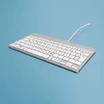 R-Go Tools Tastatur Compact Break RGOCODEWDWH kabel wei&szlig;