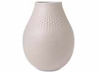 Villeroy & Boch Manufacture Collier beige Vase Perle hoch 16x16x20cm