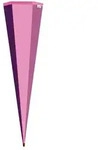 Roth Schult&uuml;te 85cm eckig Bastelt&uuml;te rosa