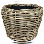 Pflanzkorb Sylter Korb Blumenkorb 68x52cm Rattan Garten Drypot Natur