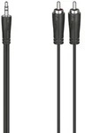 Hama 00205110 Audio-Kabel 3,5mm Klinke auf 2 Cinch, 1,5m