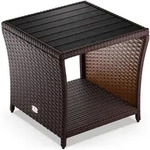 Casaria Beistelltisch 45x45x40cm braun