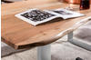 SIT Möbel Baumkante-Esstisch 180x90 cm | 26 mm Tischplatte natur aus Akazie 