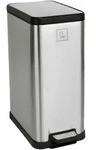 SVITA STM15 M&uuml;lleimer Treteimer 15l inkl. Inneneimer Softclose-Deckel Silber