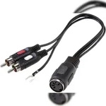 SpeaKa Professional SP-7869832 Cinch / DIN-Anschluss Audio Y-Adapter [1x DIN-Buchse
