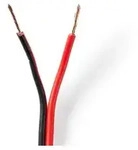 Nedis Lautsprecherkabel - 2 x 0.75 mm2 - CCA - 100.0 m - Rund - PVC - Red /...