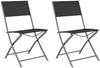 Klappbare Gartenstühle Stahl und Textilene| vidaXL : Größe - 2 Stk.
