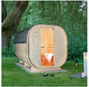 HOME DELUXE Outdoor Sauna CUBE - Maße: 194 x 185 x 120 cm