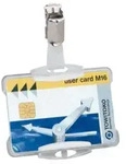 DURABLE Ausweishalter Clip 15,5 x 21,5 cm PS (Polystyrol) 25 St&uuml;ck