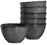 Leonardo Keramikschale MATERA 6er-Set 15,3 cm anthrazit