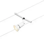 Paulmann CorDuo Seilsystem Salt Einzelspot GU5,3 max. 10W 12V Wei&szlig;...