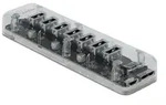 Delock Externer USB 3.0 Hub mit 7 Ports transparent